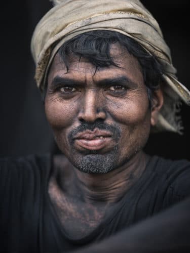 Portrait von indischen Kohlearbeitern Copyright © by Gerry Pacher